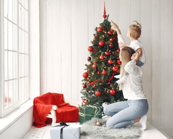 20. Transform Your Home Into a Winter Wonderland with an Artificial Flocked Christmas Tree